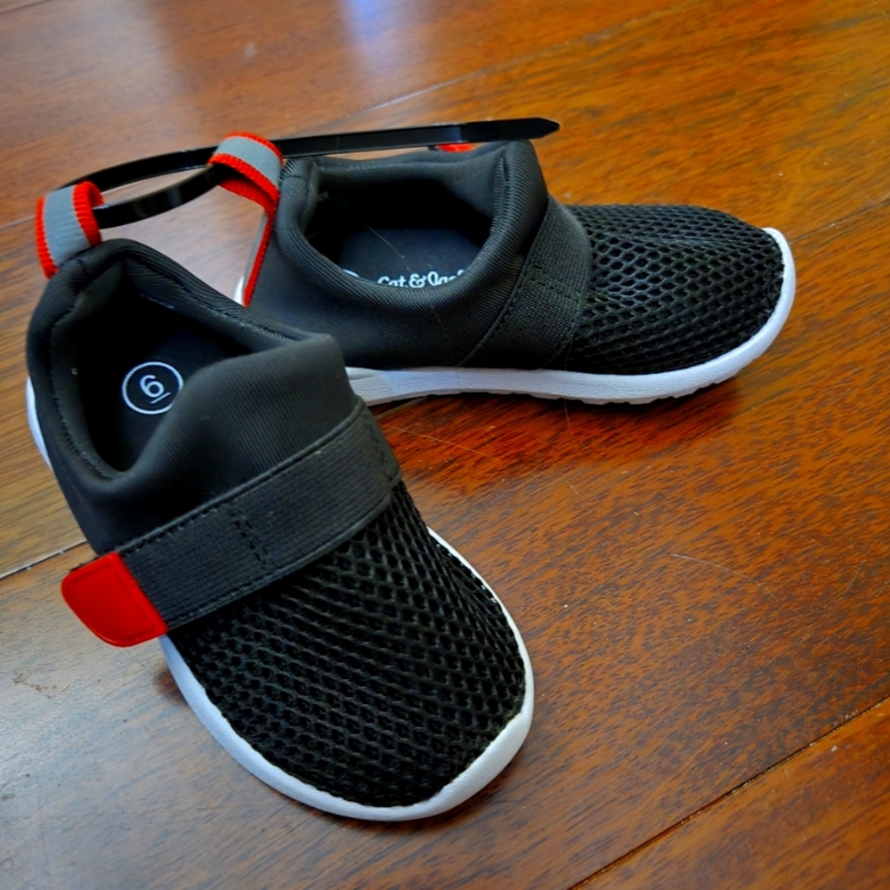 Cat & Jack Black Kids Water Or Tennis Shoes Toddler Size 6
